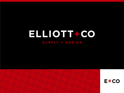 Elliott + Co branding clean clothing corporate design embroidery family fashion ink logo merchandise pants screenprinting shirt simple swag thread typography word mark wordmark