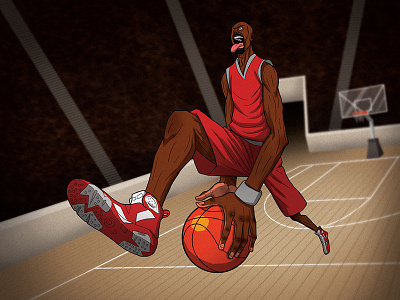 Slams and Jams air athlete basketball cartoon character design dunk illustration slam dunk sports