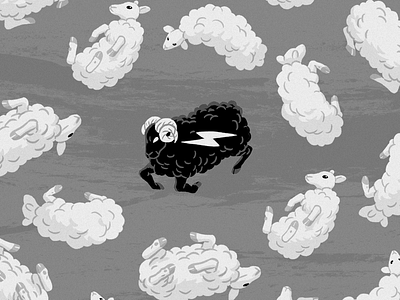 Blacksheep black blacksheep bold falling floating flock ram sheep