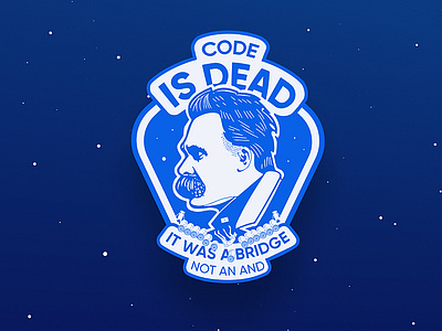 Sticker: Code is Dead