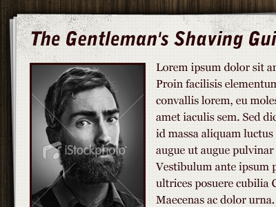 Shaving Guide beard guide paper shaving texture wood