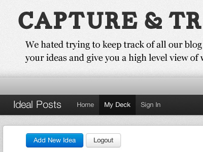 Ideal Posts Landing Page app carton landing page