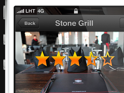 Restaurant App app dark ios restaurant star ui