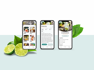 Cocktail App app cocktail design drinks interface ios mobile mobile app ui