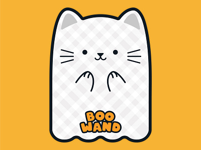 Ghost Kitty cats design flat flat illustration illustration packaging surface design vector