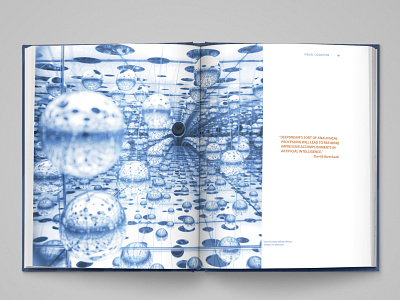 Book Design Interior spread for Artificial Intelligence book design graphic design layout design photography print print design typography