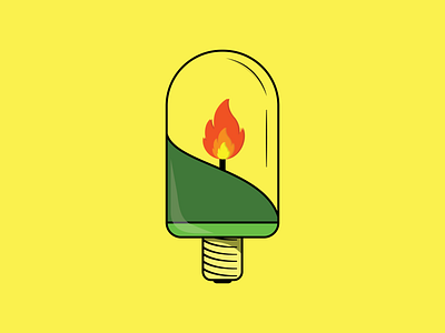 Future light bulb candle illustration vector vector illustration