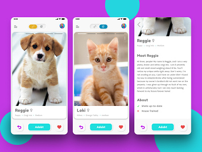 Daily UI Challenge: Jan 16 2020 app concept design figma minimalism mockup neumorphism pets product design ui uiux ux