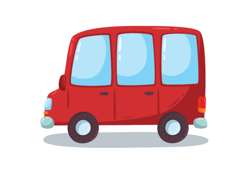 My First Animation after effects after effects animation animation bus car design illustration vector