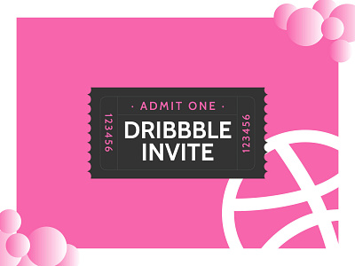 Dribbble Invite dribbble dribbble best shot invite invites ticket