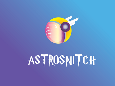 Astrosnitch Logo astronaut branding design dribbble dribbble best shot harrypotter logo snitch vector