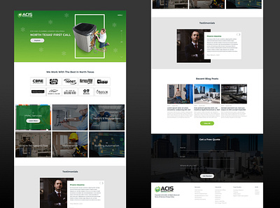 HVAC Services Website ac design dribbble best shot hvac repair texas ux website