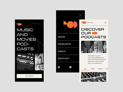Podcast App — UI/UX Design apple clean design flat minimal mobile music player product radio ui ui design ux
