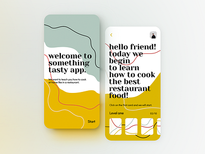 Cooking App UI app art beautiful clean cook cooking design flat interface ios list minimal portfolio typography ui ux