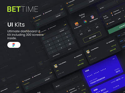 BET TIME UI KITS app bike branding design drive figma graphic home uiux ux