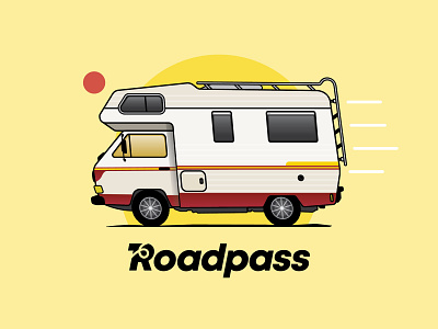Camper camper illustration roadpass rv travel