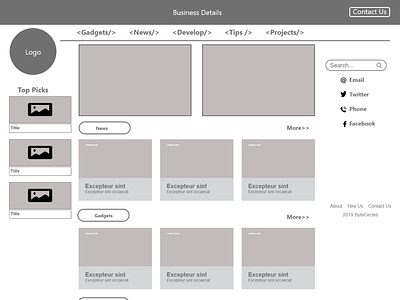 Home blog ui blog wireframe layout layout design modern website simple blog twitter clone twitter ui wireframe