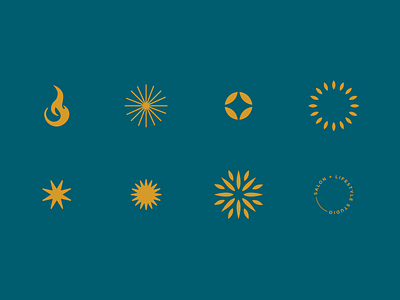 *Sparks* burst degree fire fireworks gold heat logo oceanside salon spark star sun symbol temperature