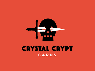 Crystal Crypt Cards cards diamonds logo red skull sword tcg