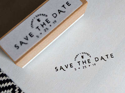 Wedding Save the Date Stamp