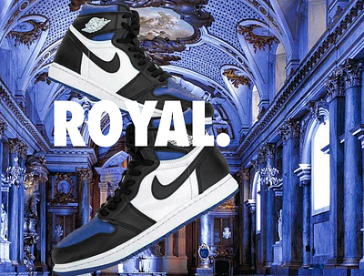 Jordan 1 Royal Toe branding design digital art jordan layers logo typography