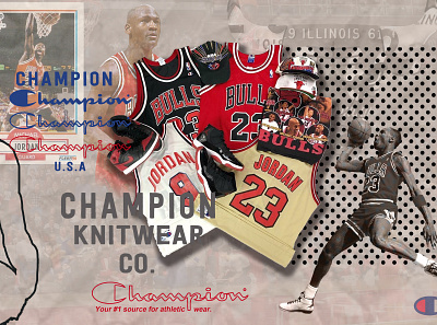 Champion Ad ads advertisement clothing design design digital art jordan