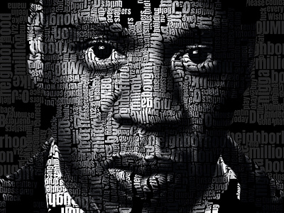 Jay Z design digital art displacement layers typography wordart words