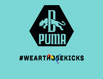 Puma mock ad branding design digital art layers logo typography
