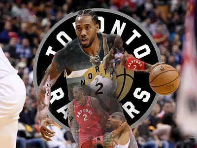 Kawhi Leonard basketball player design digital art logo mix