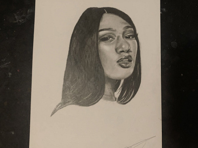 Meg Thee Stallion Drawing artist charcoal drawing graphite drawing illustration pencil drawing