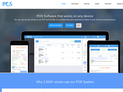 PHPPOS - Home Page bootstrap bootstrapguru bsg checkout easy pos flat landing page phppos pos retail sales