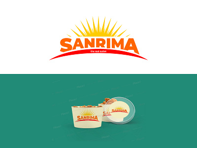 SANRIMA ghost kitchen logo branding company logo design food kitchen logo