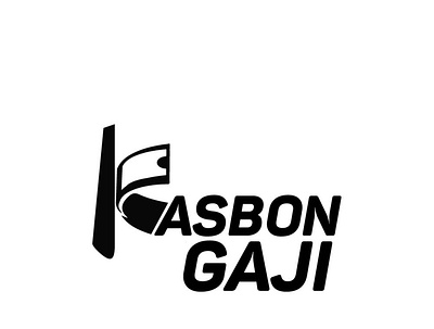KASBON GAJI logo branding design graphic design logo product