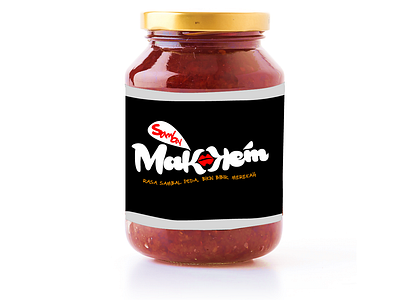 "MAKKEM" Logo for Chili sauce branding chili design food hot chili logo product product design red chili sauce sambal sauce