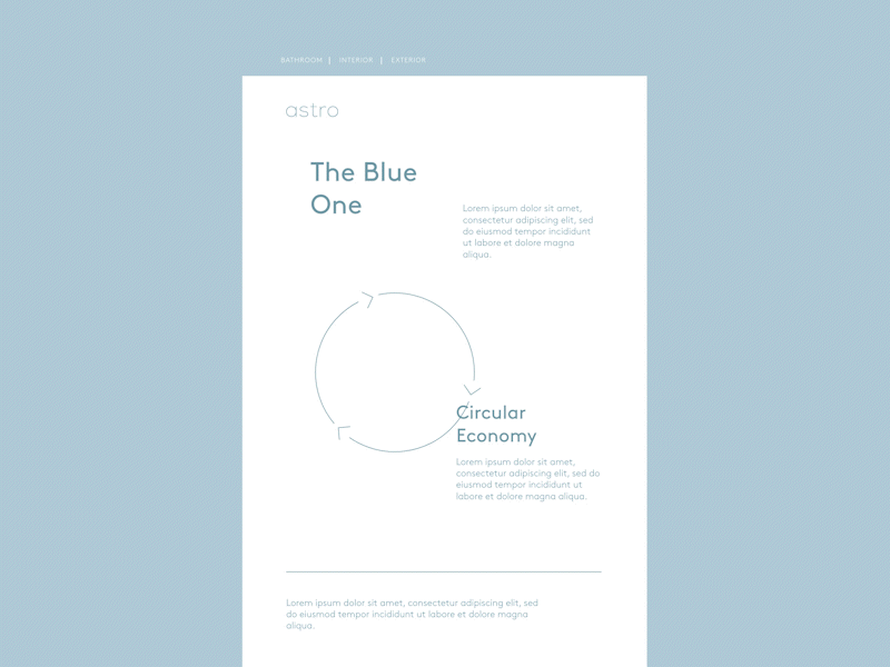 The Blue One aftereffects design motion design