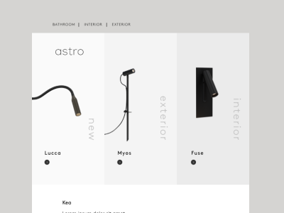 ASTRO Email Design Concept design ui