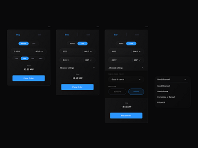 Crypto Buy/Sell Transaction - UI Kit crypto dashboard design graphic design kit transaction ui