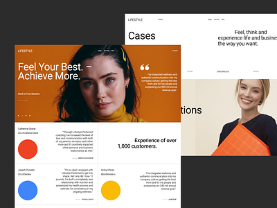 Colorful Minimal Testimonials - Consulting/Coaching Agency agency branding colourful design digital marketing minimal ui