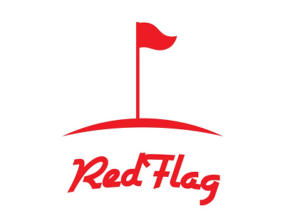 RedFlag Logo Design branding earth flag identity design logo design red