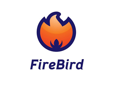 FireBird Logo Design animal bird blue branding fire identity design illustration logo logo design orange