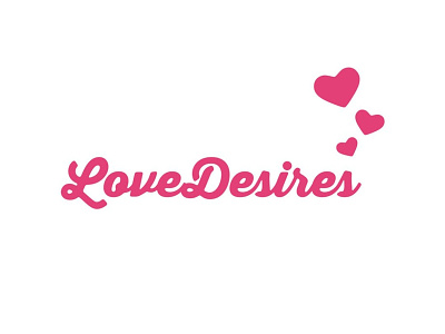 Love Desires Logo branding hearts identity design logo logo design love marriage pink