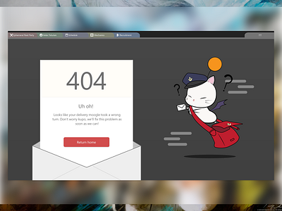 Daily UI 8 - 404 404 404 page design finalfantasy ui web