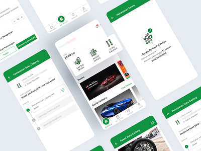 Car Repair Shop UI UX Mobile Design Cocept