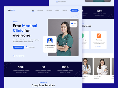 Medical Clinic Landing page