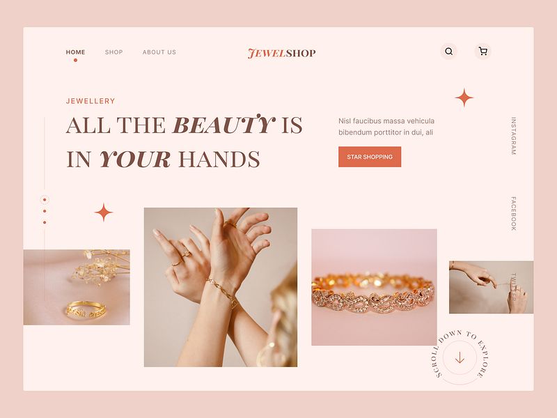Jewellery Landing Page designs, themes, templates and downloadable ...