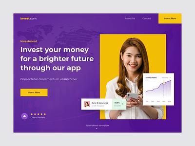 Hero Section for Investment Landing Page