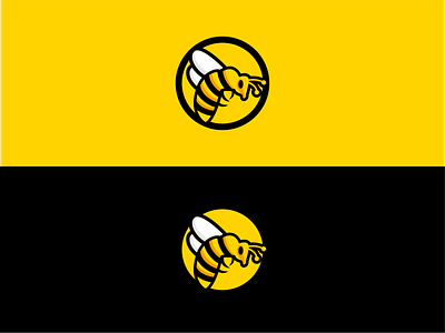 Bee Logo branding design flat icon logo minimal typography vector