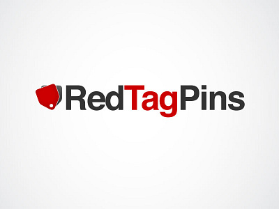 Red Tag Pins brand logo pins red tag