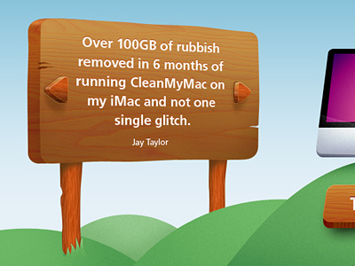 CleanMyMac Summer Landing Page cleanmymac download grass landing page macaw plate summer web