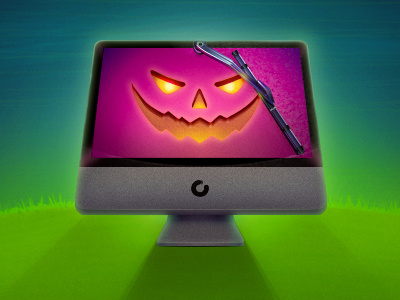CleanMyMac Halloween Theme app cleanmymac halloween icon illustration osx app theme
